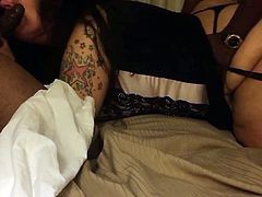 Tatted slut wife
