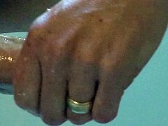 handjob, wedding ring