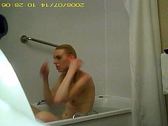 Spy cam, friend in shower part 2