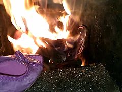 Wife burn old heels