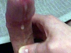Jerking off with Good cumshot