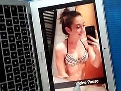 18 year old slut Julia in her Bikini Cum Tribute #3