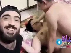 arabian Girl Double penetration amazing gangbang sex Mila Fo