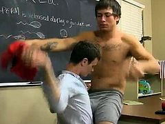 Pale ginger gay twink Timo Garrett gives his teacher