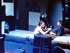 Girl gives the guy a blowjob (Spycam)