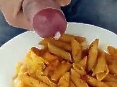 Cum Food - Pasta with Men Milk