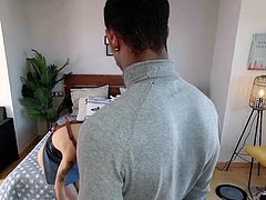 Italian babes first time on camera with a BBC