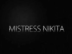 obey nikita - mistress nikita - Nylon Foot Tease