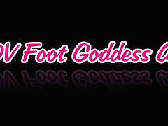Foot Goddess Ana Purple and Black Toes