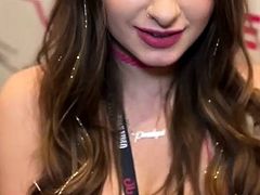 Brunette Babe Penelope Kay With Her First Avn Experience