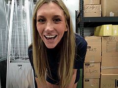 I work at a delivery facility and my supervisor is a slender blonde milf, she's been attracted towards me for a long time and today as I walked in, she grabbed me and laid me down before going down on me and sucking me off, getting me all hard before getting up on top and riding me till I cum on her face.