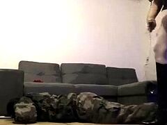 Amateur Big Titted Brunette Get Fucked On The Couch