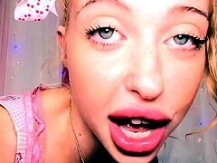 POV Petie blonde bae analized by stepdad