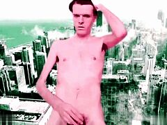 British Freddie Sunfields masturbating in pink for Lady P
