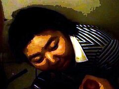 Asian BBW Amateur Facial in a Public Bathroom
