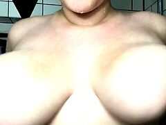 Great Big Boobs On Masturbating Redhead