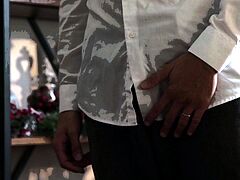 Blonde Wife Gets Hard Dick For Christmas