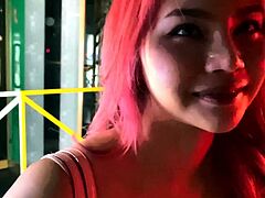 Big tits Thai teen really gets into it