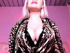 Beautiful blonde nanny and big boobed blonde MILF get pumped