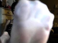 Fetish amateur sex in pink gloves and stockings