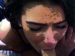 Beautiful Latina Shows Off Her Deep Throat Skills