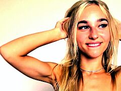 Gorgeous amateur blonde teen in POV action